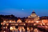 St Peter's and Castel Sant'Angelo, Rome, Italy